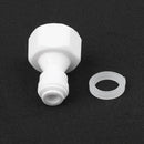 6Pieces Tube Ball Valve Quick Connect Fitting 1/4-Inch Push in to 1/2-Inch Thread Connector Valve Start RO Water System