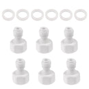 6Pieces Tube Ball Valve Quick Connect Fitting 1/4-Inch Push in to 1/2-Inch Thread Connector Valve Start RO Water System