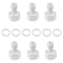6Pieces Tube Ball Valve Quick Connect Fitting 1/4-Inch Push in to 1/2-Inch Thread Connector Valve Start RO Water System