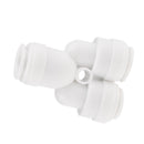 3Pieces Tube Ball Valve Quick Connect Fitting 1/4-Inch Push in Y Type Connector Valve Start RO Water System