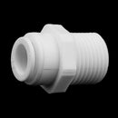 Tube Ball Valve Quick Connect Fitting 3/8-Inch Push in to 1/2-Inch Thread Connector Valve Start RO Water System
