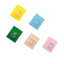 5Pieces Wall Hanging Colorful Wooden Board Glass Pudding Flower Vase Terrarium Container