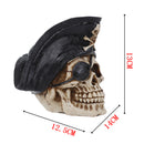 Gothic Pirate Skull Model Night Party Decorative Resin Ornament Collectible Craft