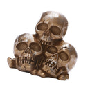Aquarium Spooky Human Three-Skull Ornament Fish Tank Home Decorative Craft