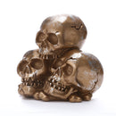 Aquarium Spooky Human Three-Skull Ornament Fish Tank Home Decorative Craft