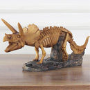 Resin Dinosaur Skeleton Triceratops Model Figure Home Decorative Figurine