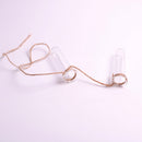 2Pieces Hanging Glass Flower Vase DIY Air Plant Hydroponic Terrarium Bottle Container Home Cafe Art Decor