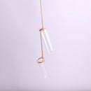 2Pieces Hanging Glass Flower Vase DIY Air Plant Hydroponic Terrarium Bottle Container Home Cafe Art Decor