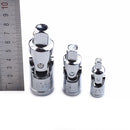 3 Pieces 1/4'' 3/8'' 1/2'' Universal Joint Socket Converter Extension Bar Adapter Set