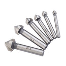 Durable 6Pieces 6.3mm-20.5mm HSS Countersink Bore Set Shank Chamfer Drill Bit