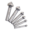 Durable 6Pieces 6.3mm-20.5mm HSS Countersink Bore Set Shank Chamfer Drill Bit
