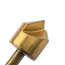 Durable 3Pieces 3/8''1/2'' 3/4'' Countersink Bore Set Round Shank Chamfer Drill Bit