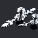 119mm Diamond Shape Glass Door Knob Drawer Cabinet Home Furniture Decorative Handle Knob