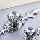 119mm Diamond Shape Glass Door Knob Drawer Cabinet Home Furniture Decorative Handle Knob