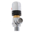 Solid Brass 3-Way Thermostatic Mixing Valve 1/2'' Male Connections, Temperature Adjustment