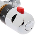 Solid Brass 3-Way Thermostatic Mixing Valve 1/2'' Male Connections, Temperature Adjustment