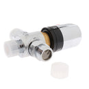 Solid Brass 3-Way Thermostatic Mixing Valve 1/2'' Male Connections, Temperature Adjustment