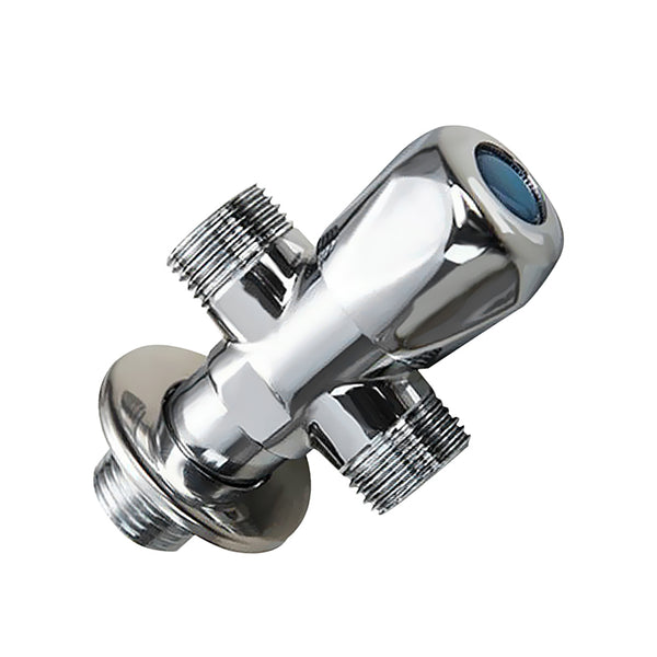 1/2 inch Brass Shower Arm Diverter Valve - 3-Way Shower Flow Control Splitter