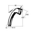 ABS Plastic Toilet Bidet Shower Head, Hot and Cold Fresh Water Sprayer Nozzle Adaptor + Brass Valve
