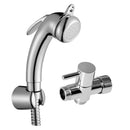 ABS Plastic Toilet Bidet Shower Head, Hot and Cold Fresh Water Sprayer Nozzle Adaptor + Brass Valve