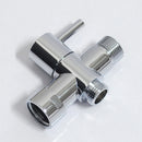 ABS Plastic Toilet Bidet Shower Head, Hot and Cold Fresh Water Sprayer Nozzle Adaptor + Brass Valve