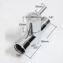 ABS Plastic Toilet Bidet Shower Head, Hot and Cold Fresh Water Sprayer Nozzle Adaptor + Brass Valve