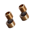 1 Pair Brass Claw Foot Bathtub Faucet Mixer 3/4 '' to 1/2'' Adjust Swing Arms