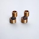 1 Pair Brass Claw Foot Bathtub Faucet Mixer 3/4 '' to 1/2'' Adjust Swing Arms
