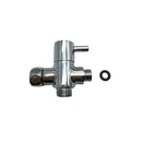 Home Bathroom 3 ways T-adapter Valve Diverter for Handheld Shower Head Bidet G3/8'' G1/2