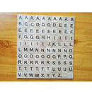 100Pieces Mixed Wooden Puzzle Tiles Letters Craft Alphabet Board Game Fun Toy Gift