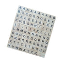 100Pieces Mixed Wooden Puzzle Tiles Letters Craft Alphabet Board Game Fun Toy Gift