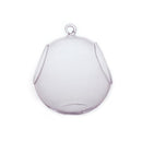 Double Opening Glass Vase Flower Pot Landscape Terrarium Container Candle Holder with Rope