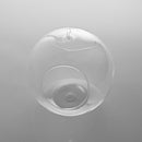 Double Opening Glass Vase Flower Pot Landscape Terrarium Container Candle Holder with Rope