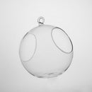 Double Opening Glass Vase Flower Pot Landscape Terrarium Container Candle Holder with Rope