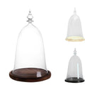 Bell-shaped Glass Cover Vase Micro-Landscape Bottle Terrarium Container Tray