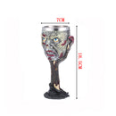 Resin Zombie Stainless Liner Insulated Goblet Beer Mug Decorative Wine Cup