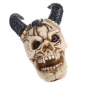 3D Resin Skull Monster with Horn Spider Ornament Party Decorative Handcraft