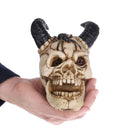 3D Resin Skull Monster with Horn Spider Ornament Party Decorative Handcraft