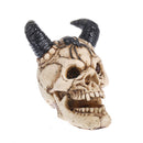 3D Resin Skull Monster with Horn Spider Ornament Party Decorative Handcraft