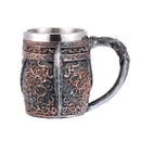 400ml Stainless Steel Skull Mug Tankard Drinking Cup Gothic Coffee Drinkware