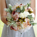 Retro Style Artificial Flowers Simulation Bride Bouquet Wedding Floral Decor