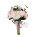 Retro Style Artificial Flowers Simulation Bride Bouquet Wedding Floral Decor