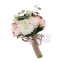 Retro Style Artificial Flowers Simulation Bride Bouquet Wedding Floral Decor