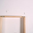 Wall Hanging Clear Glass Test Tube Flower Vase Plant Hydroponic Pot in Wooden Stand for Home Cafe Decoration