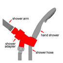 Home Bathroom Universal Chrome Shower Head Holder Arm Mounted Adjustable Bracket