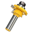 2Pieces Rail and Stile Router Bit 1/2-inch Shank Woodworking Chisel Cutter Tool