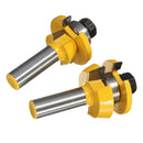 2Pieces Rail and Stile Router Bit 1/2-inch Shank Woodworking Chisel Cutter Tool