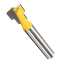 3/8'' T-Slot Cutter 1/4'' Shank Steel Handle Milling Router Bit for Woodworking