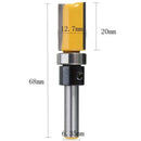 1/4'' Shank Straight Flute Flush Trim Pattern Router Bit Cutter Top Bearing