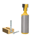 3/8'' T-Slot Cutter 1/2'' Shank Steel Milling Router Bit for Woodworking